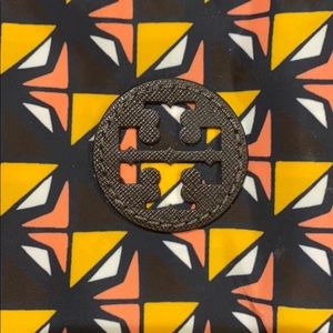 Tory Burch nylon packable tote in amarena geo